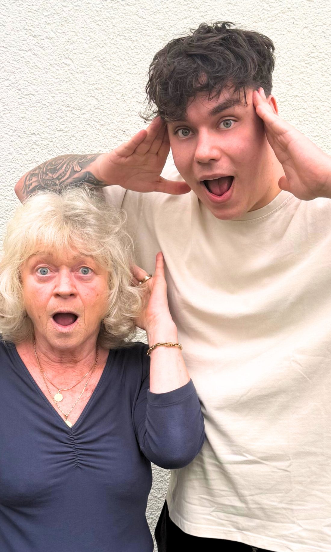 Julius und Oma Petra
